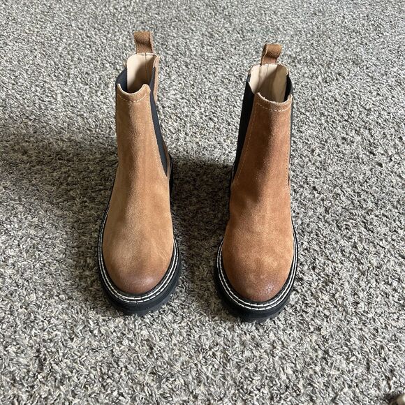 Nubuck Boden Brown and Black Chelsea Boots size 38 - Picture 6 of 7
